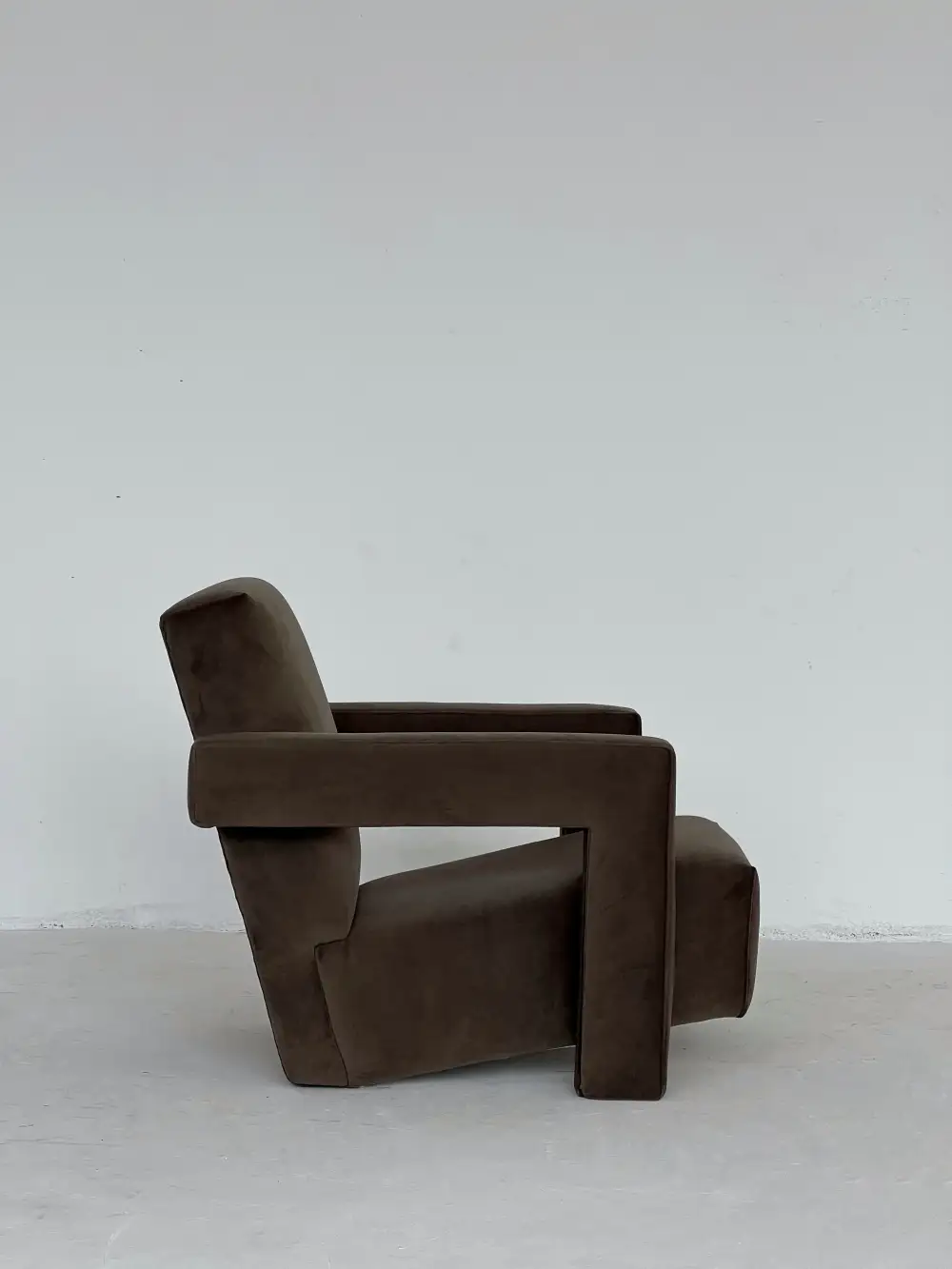 Geometric Upholstered Armchair