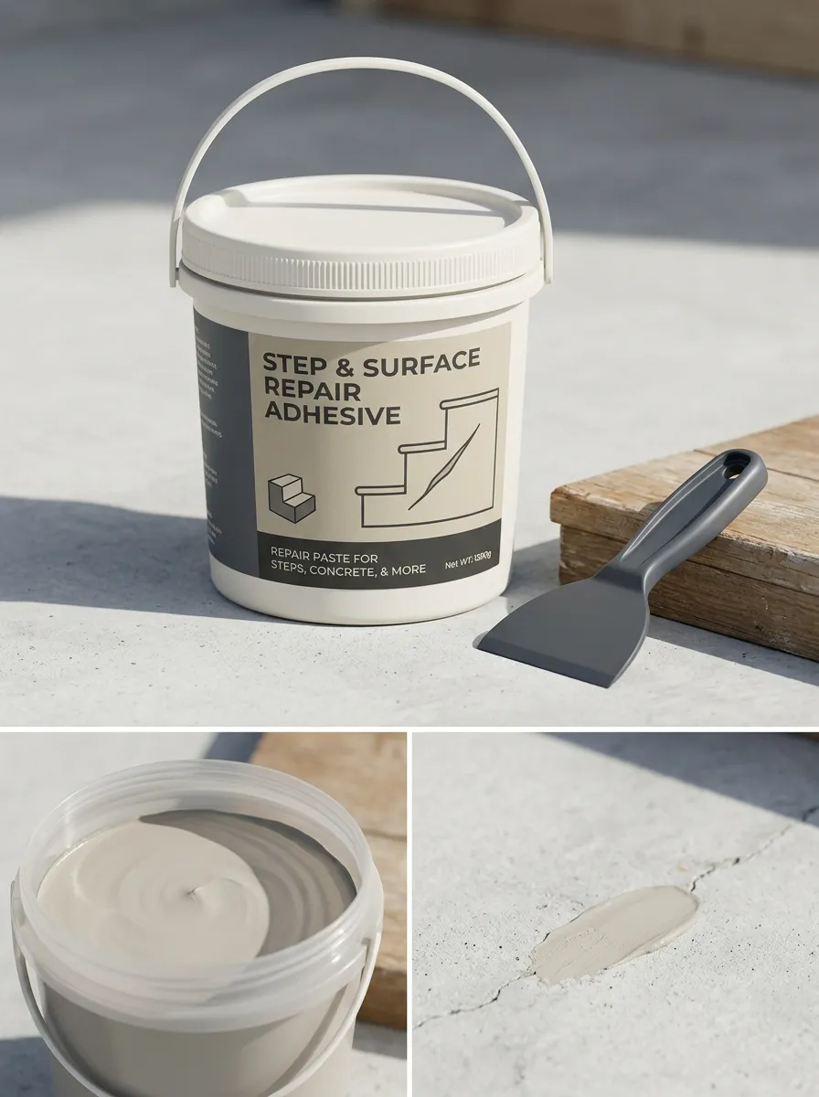 Compact Concrete Paste Step Repair Adhesive