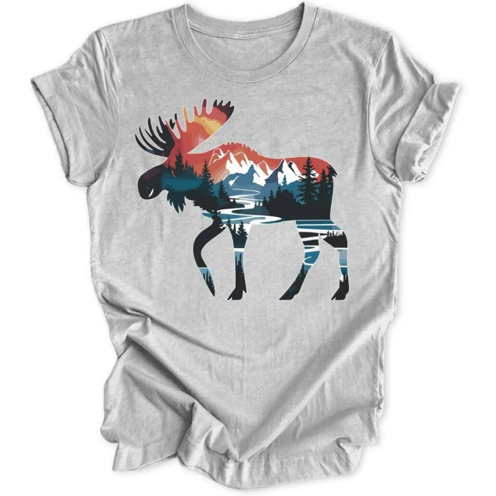 Watercolor Moose Women's T-Shirt