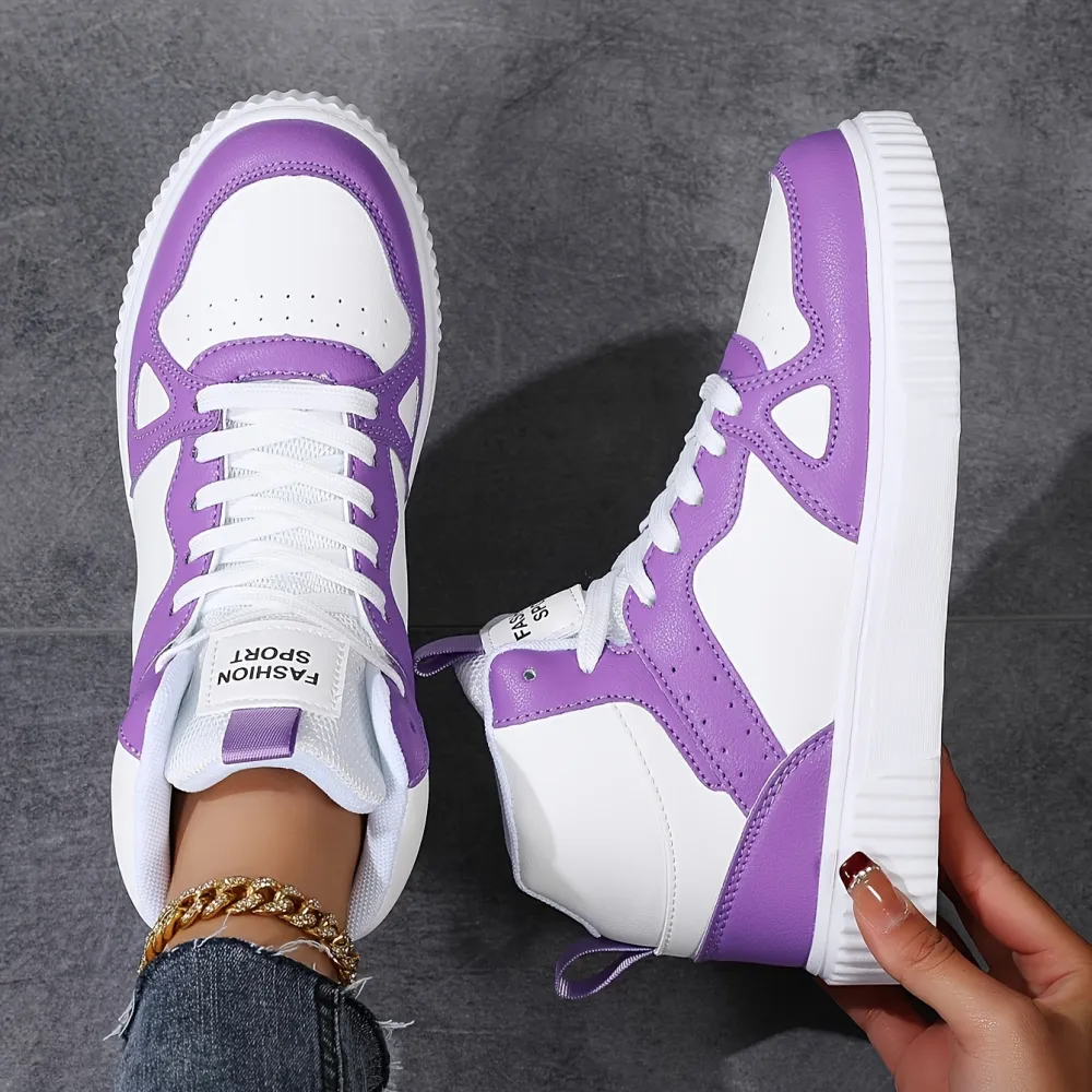 Lightweight High Lace Up Sneakers