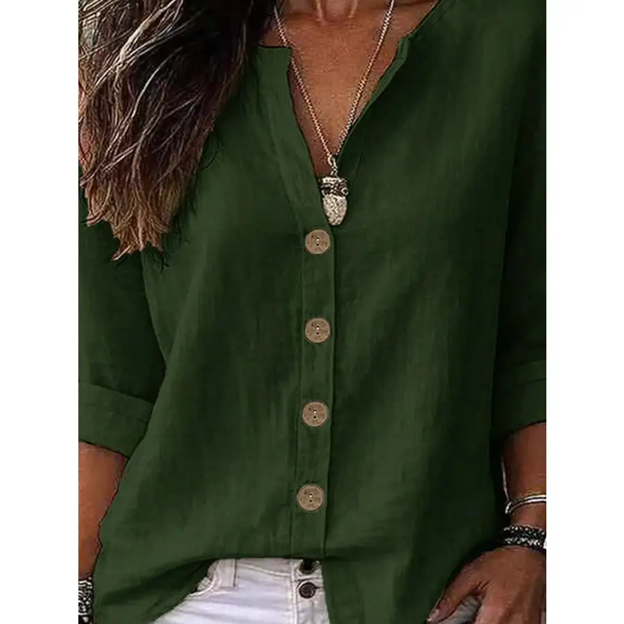 Soft Button Up Long Sleeve Shirt