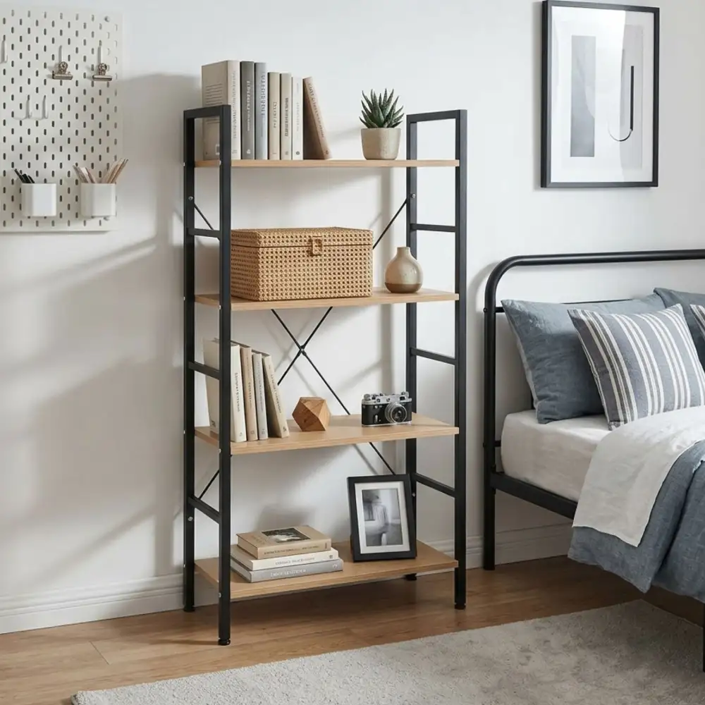 Slim Profile Modern Bookshelf