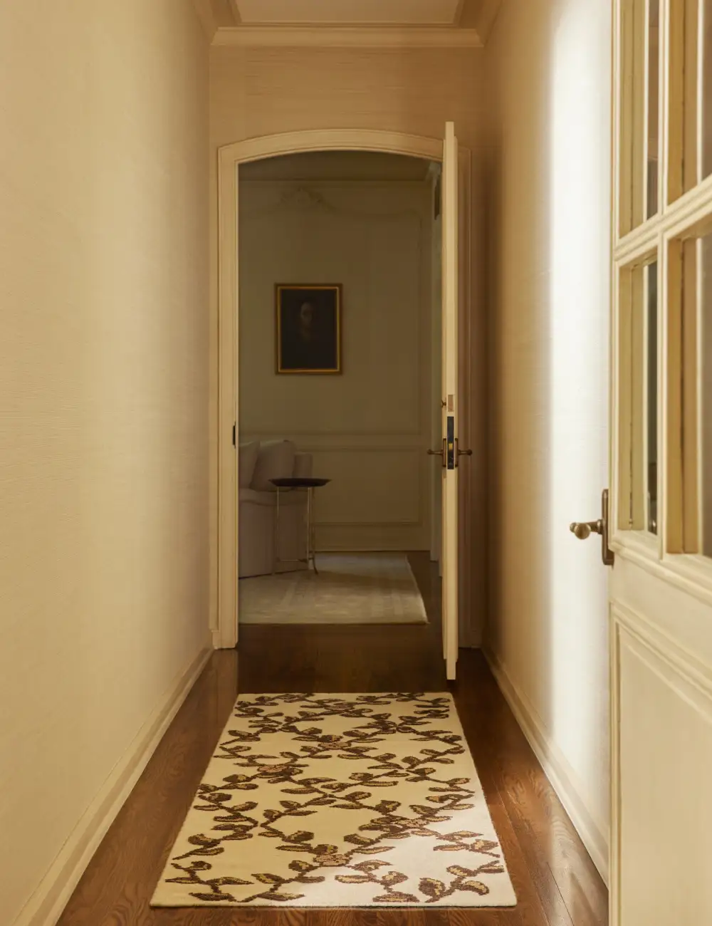 Lattice Botanical High Low Pile Hand Knotted Wool Area Rug