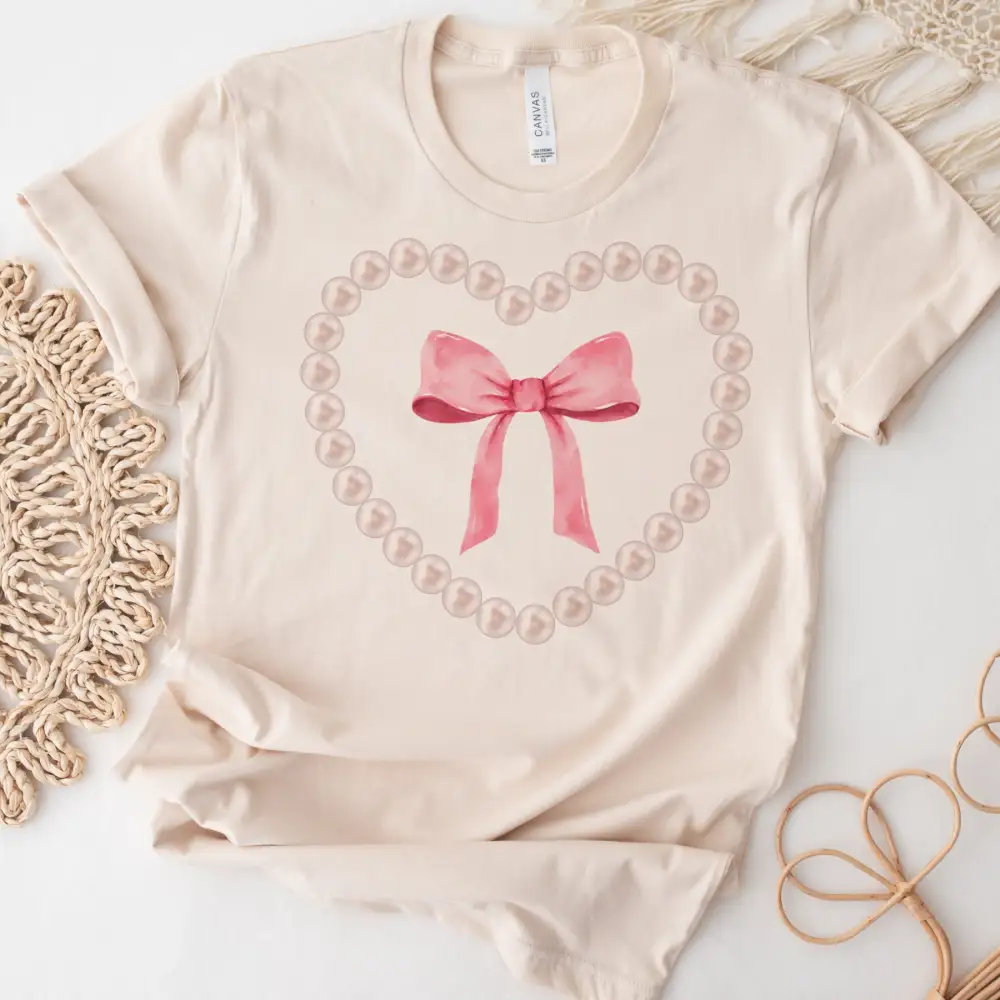 Bow Detail Graphic T-Shirt