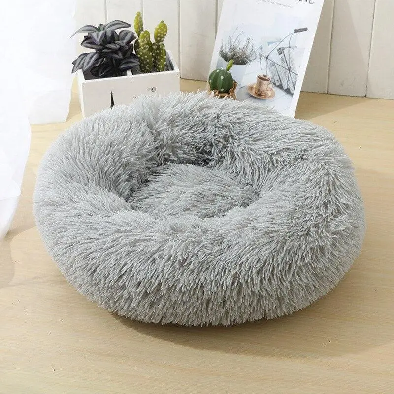 Plush Round Pet Bed
