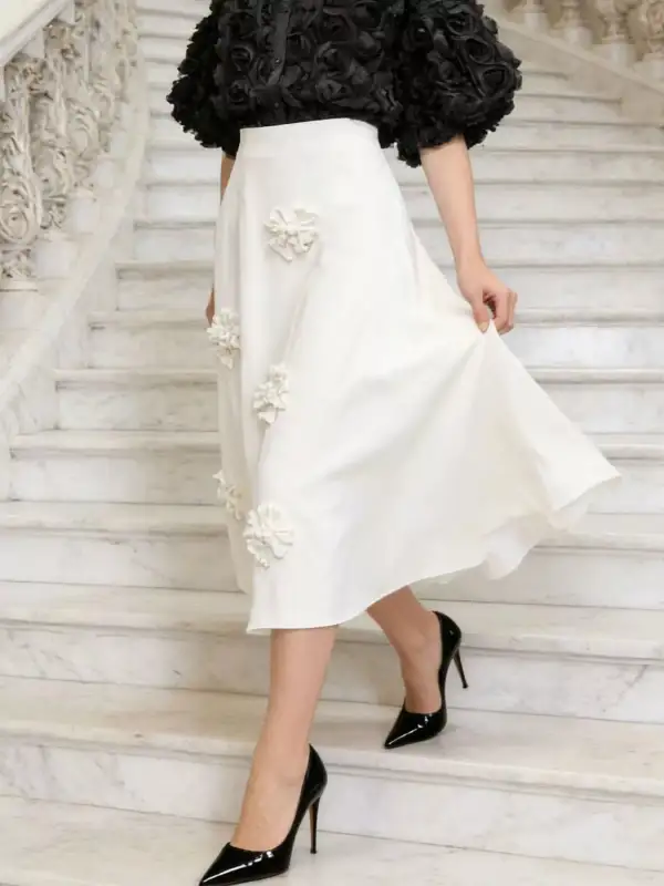 Embellished Midi Skirt