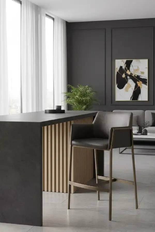 Sloped-Back Counter Stool