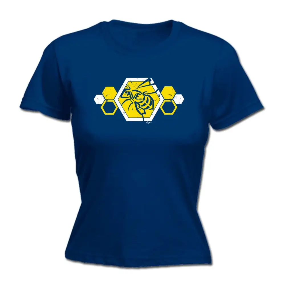 Save Bees Graphic Fitted Tee