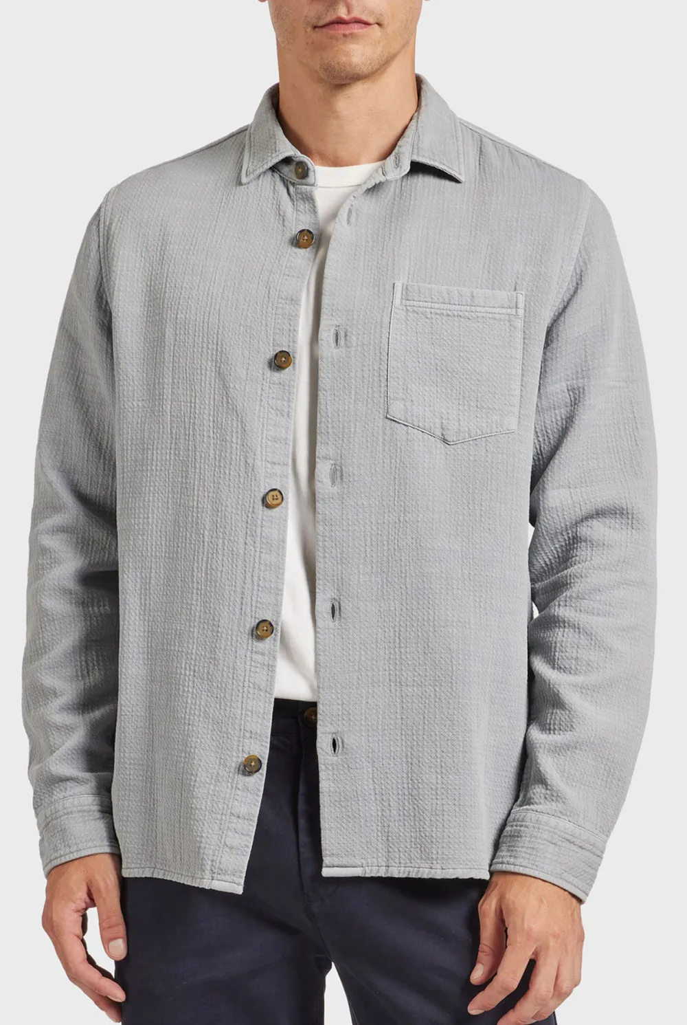 Utility Style Cotton Casual Overshirt
