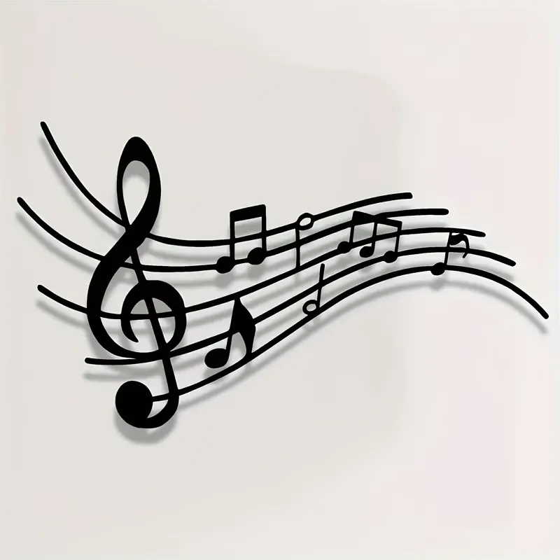 Metal Music Note Wall Art