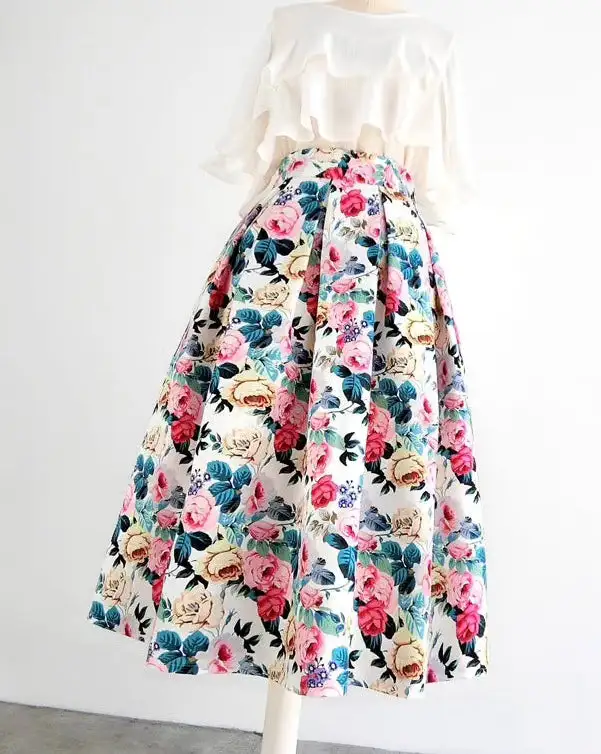 Textured Carry High Waist Skirt