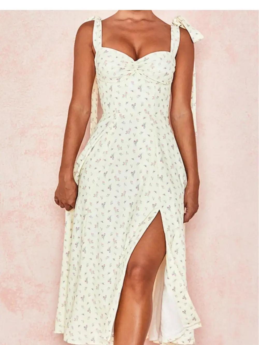Tailored Floral Midi Dress