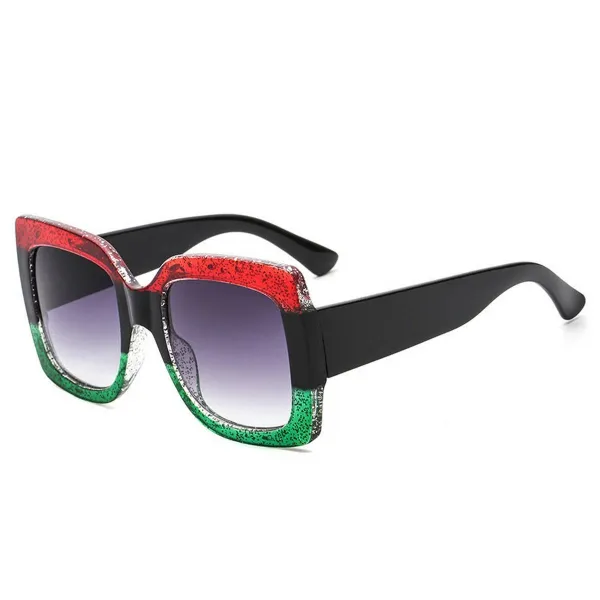 Slim Frame Textured Sunglasses