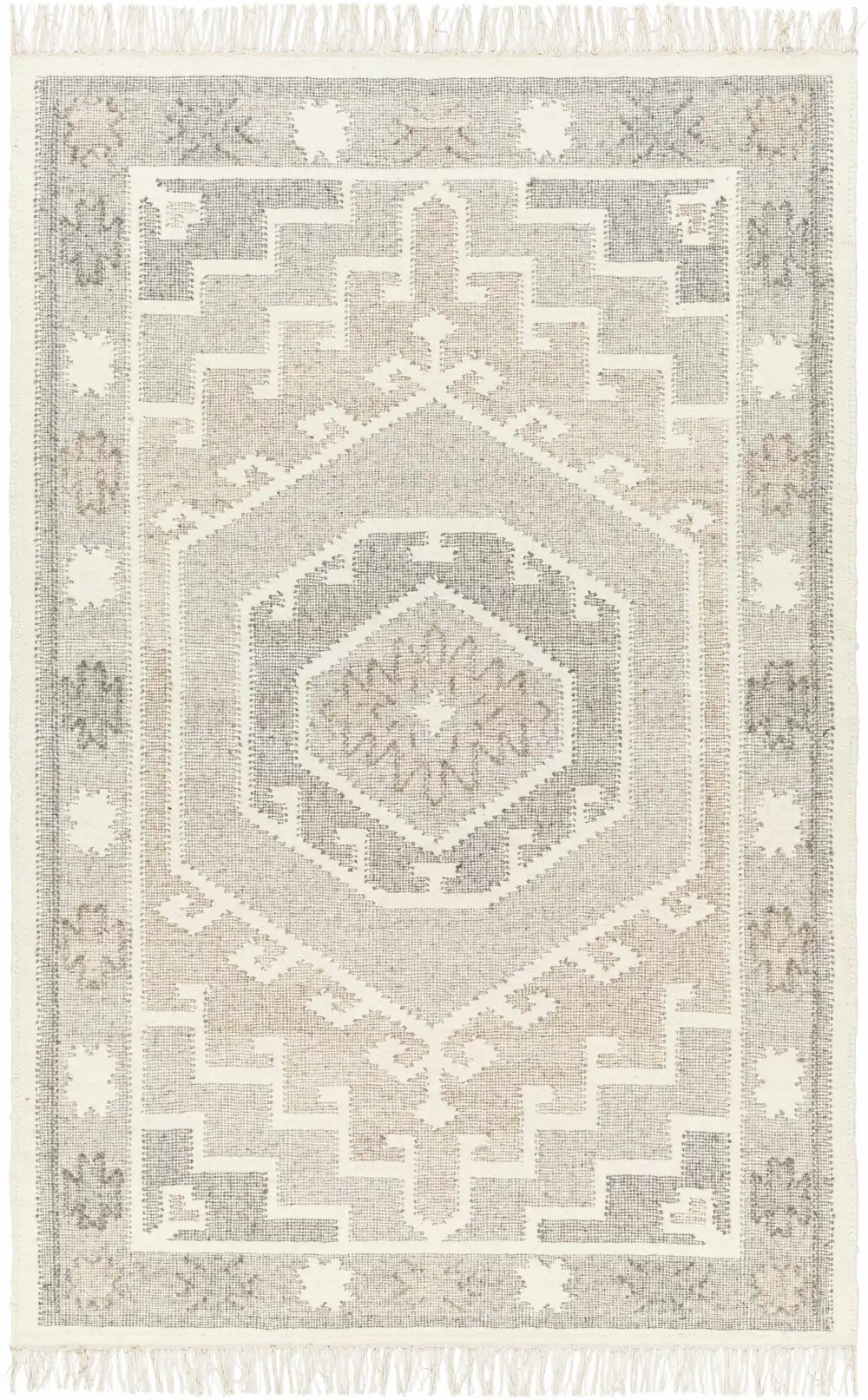 Clean-Lined Traditional Wool Area Rug