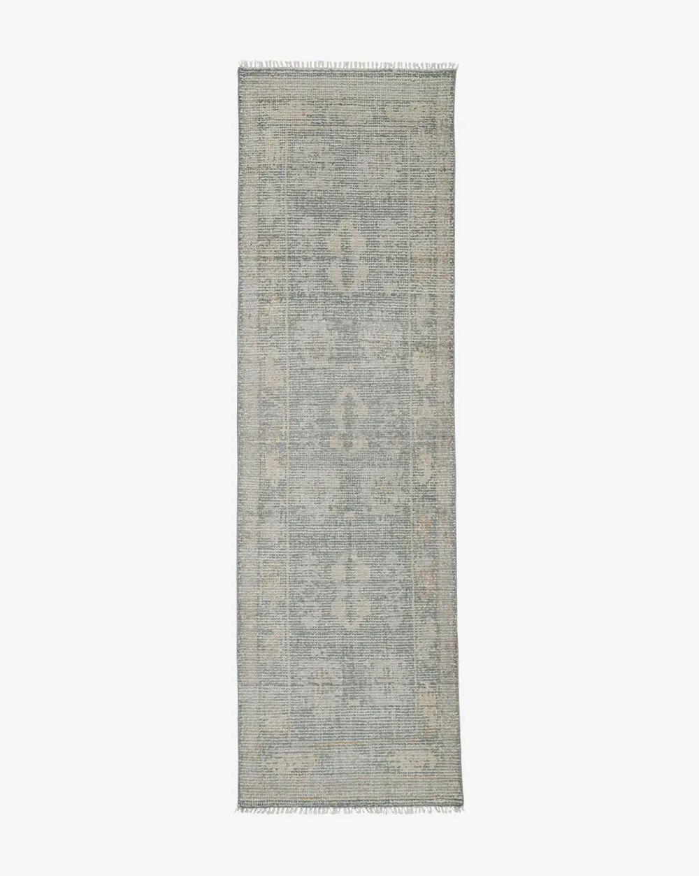 Geometric Hand-Knotted Wool Area Rug