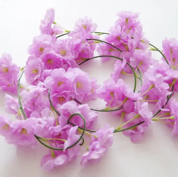 Minimal Artificial Flower Vine Garland