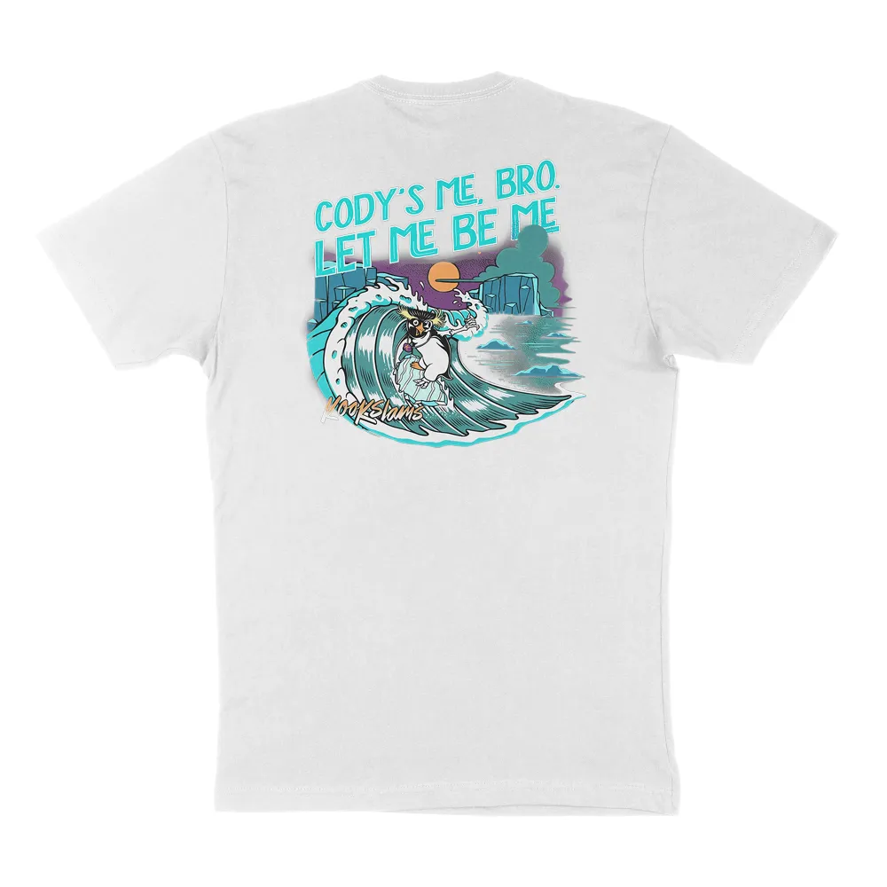 Surfing Freedom Slogan Graphic T-Shirt