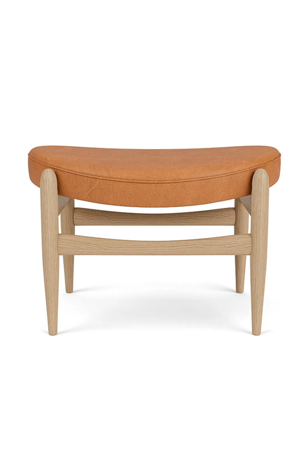 Wooden Base Padded Ottoman