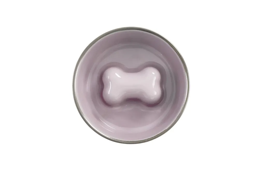 Bone Pattern Slow Feeding Bowl
