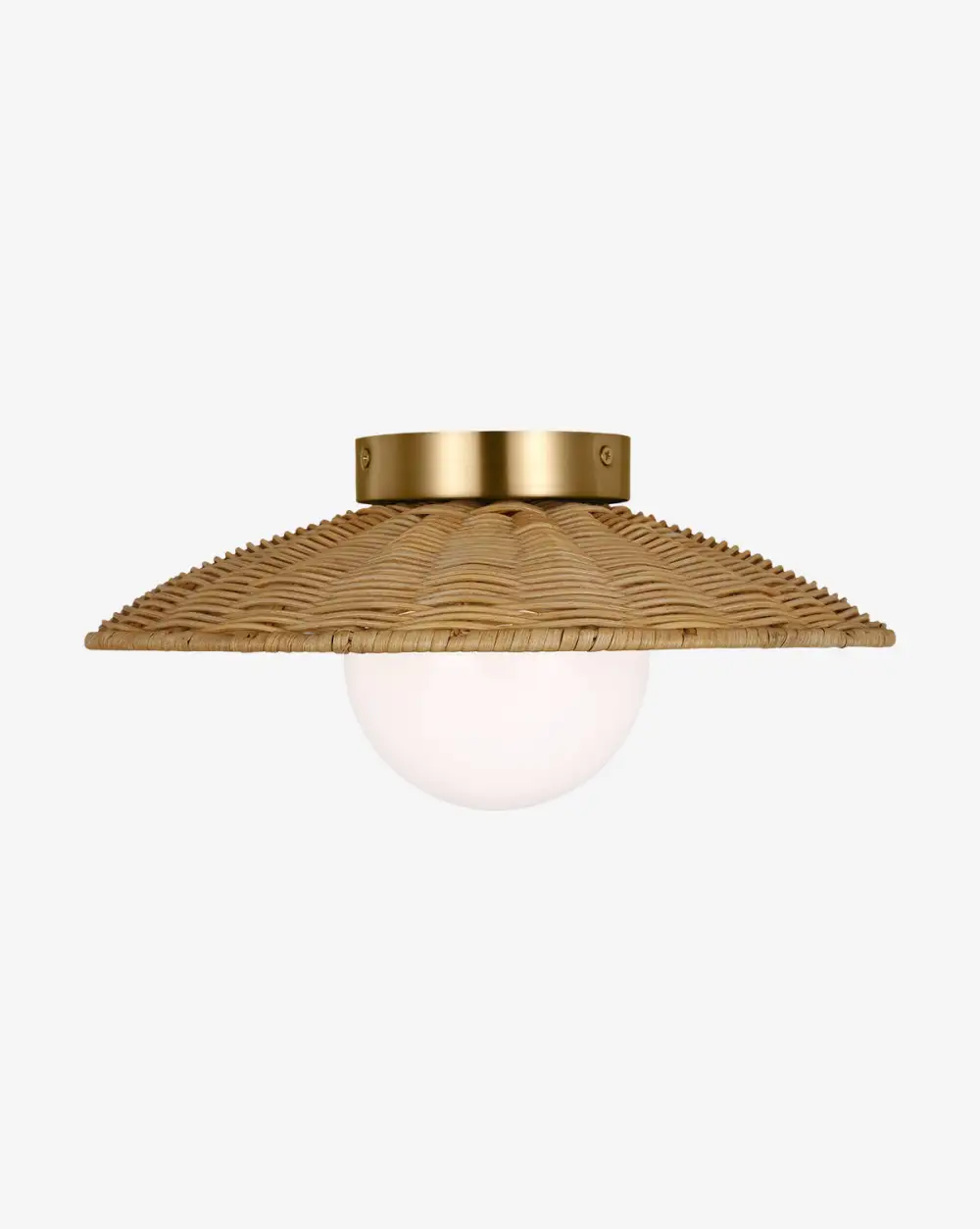 Globe-Shade Streamlined Flush Mount
