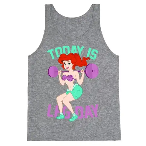 Leg Workout Graphic Tank Top