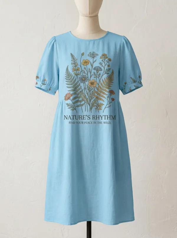 Nature Lover Wildflower Botanical Dress