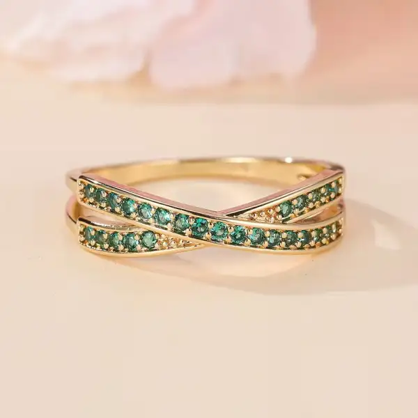 Etched Stone Ring