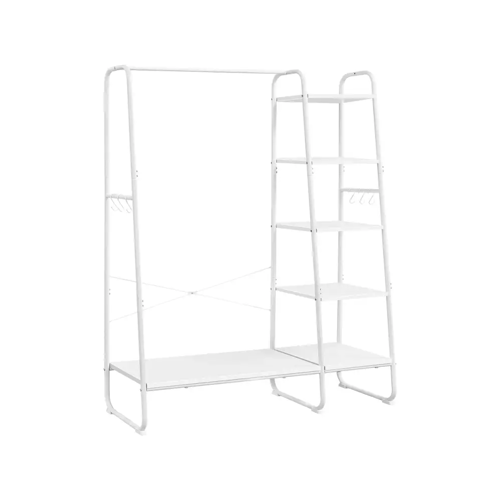 Slim Clothes Rail With Shoe Shelf
