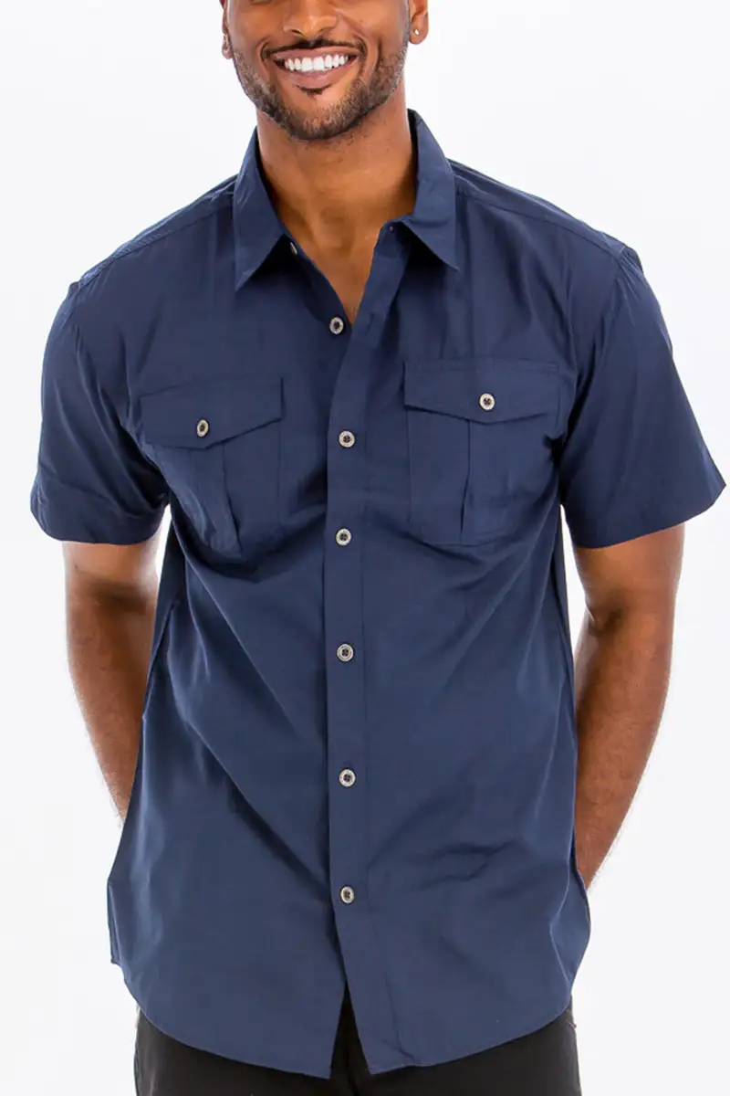 Two Pocket Button-Up Shirt