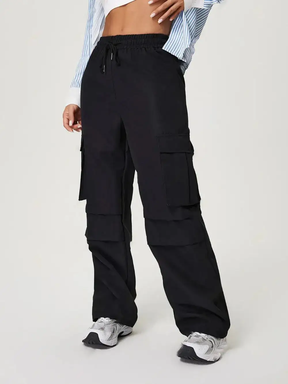 Wide Leg Drawstring Pants