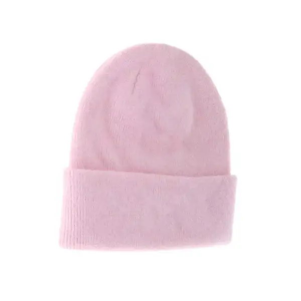 Kids Soft Ribbed Leather Patch Beanie