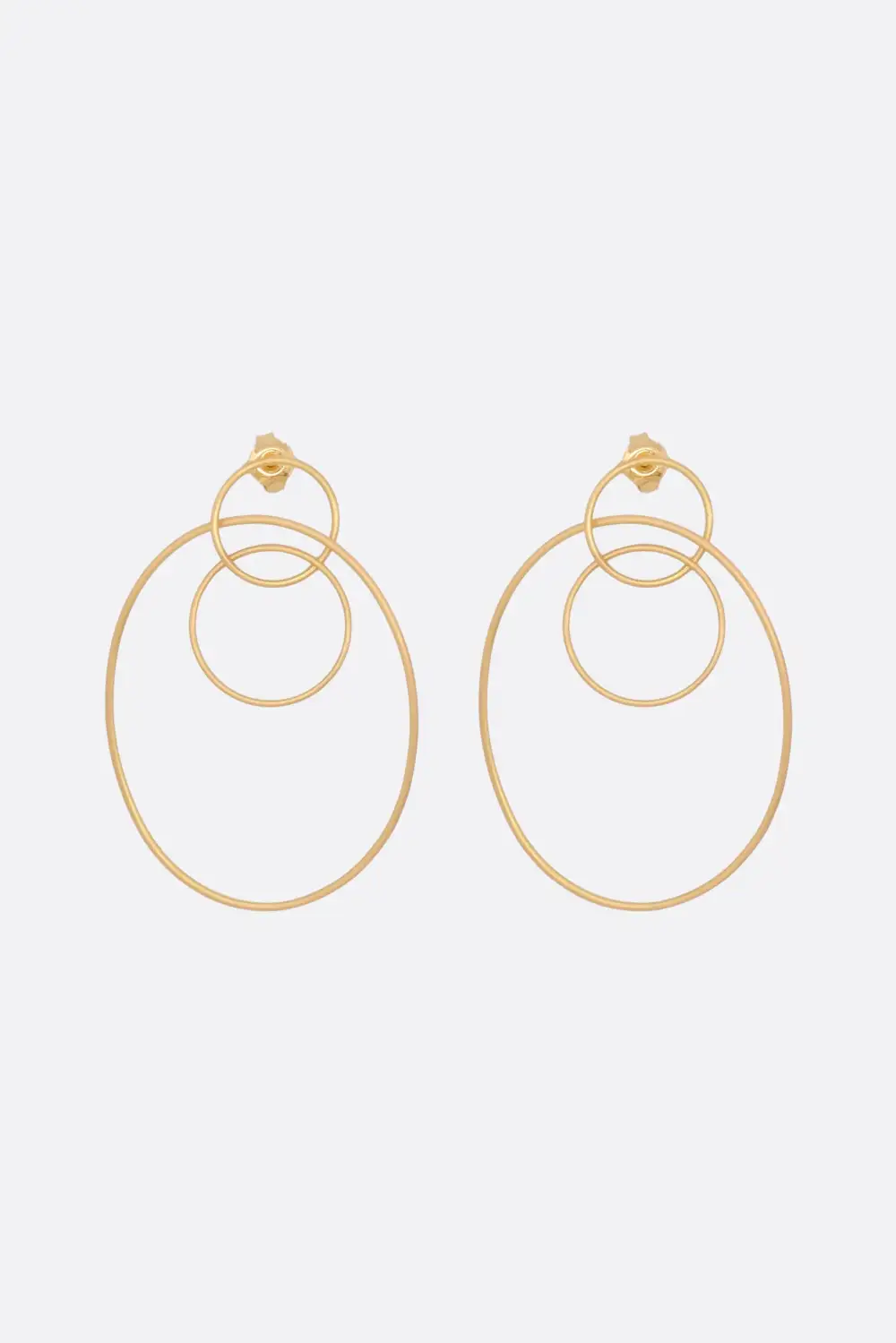 Clean Line Gold Tone Everyday Earrings