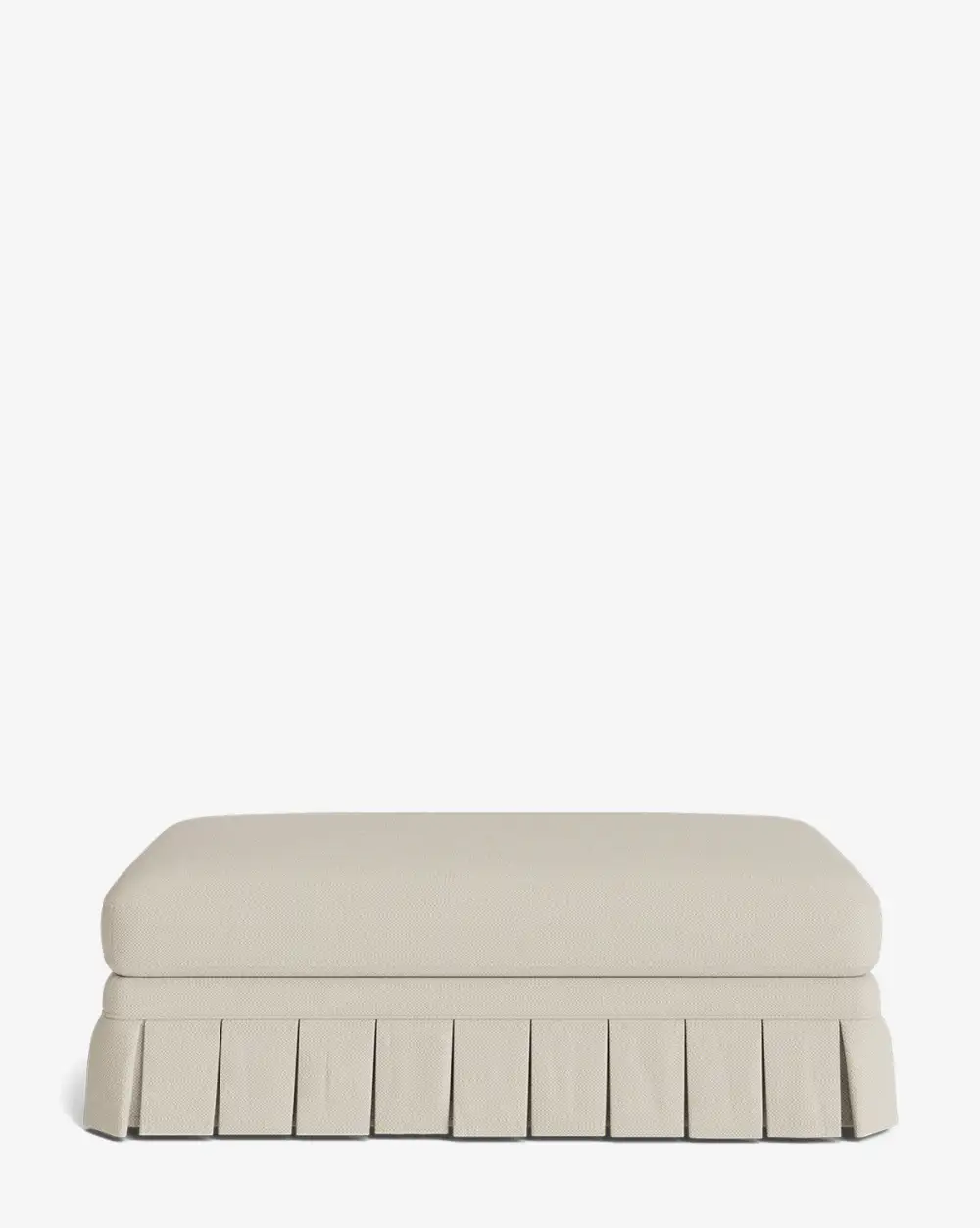 Everyday Pleated Ottoman