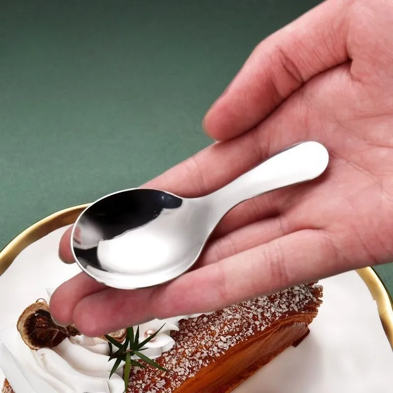 2 Pcs Stainless Steel Dessert Spoon