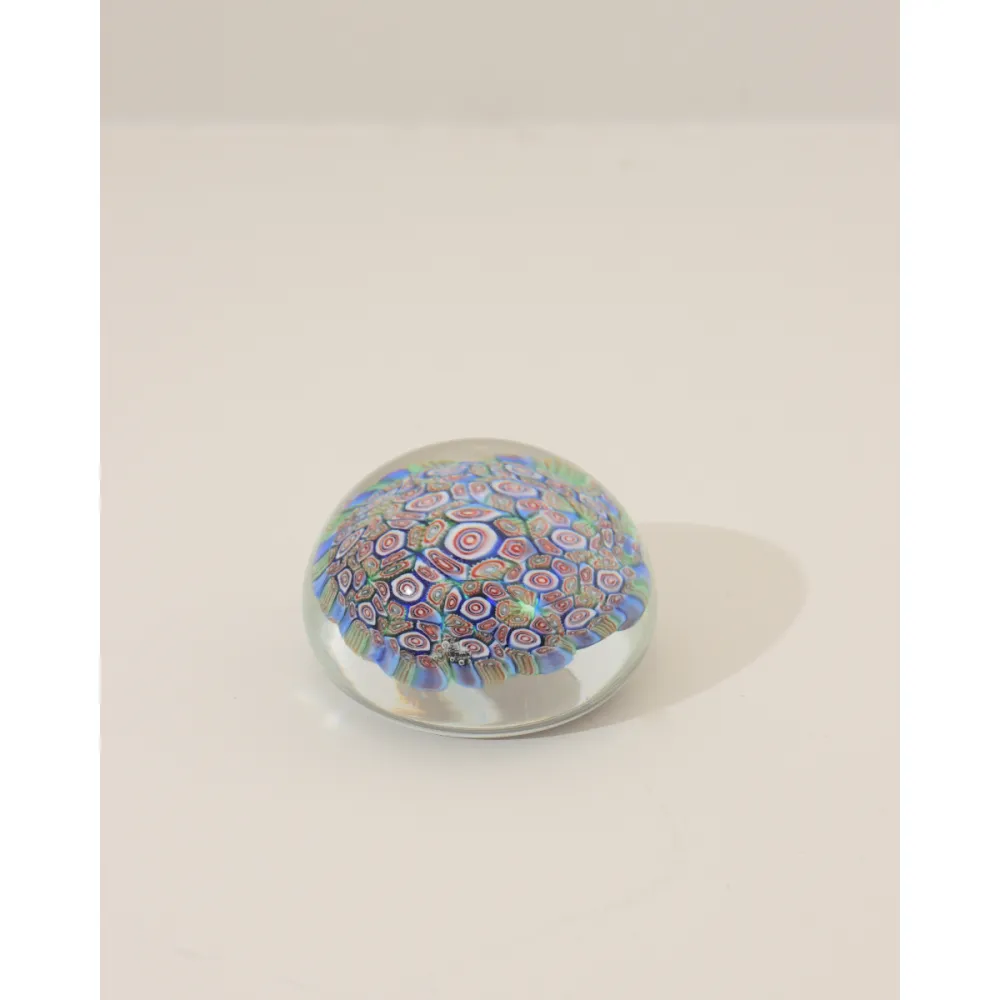 Multi Mosaic Glass Paperweight