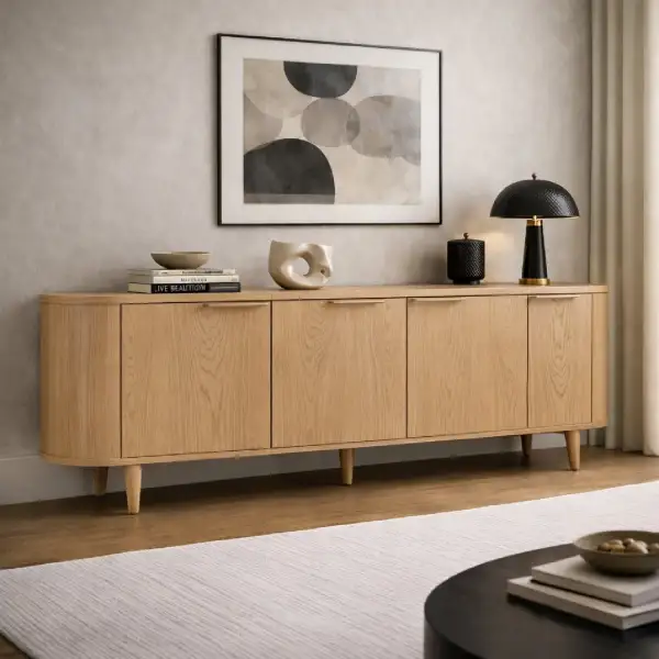 Three-Door Oak Sideboard