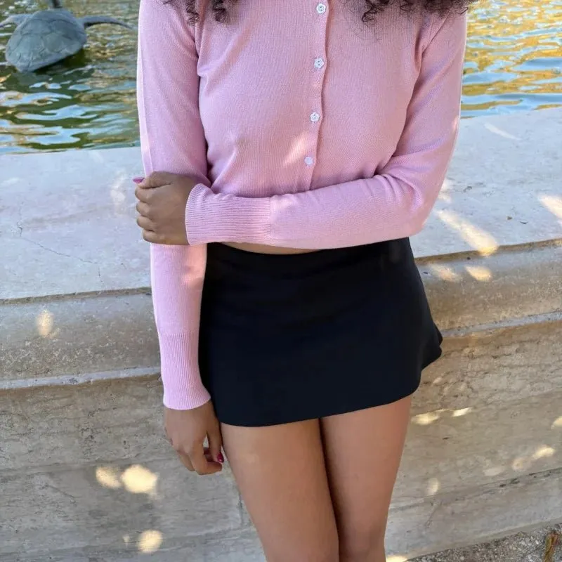 Polished Pencil Mini Skirt