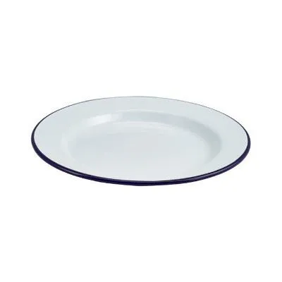 Balanced Table Enamel Wide Rim Plate