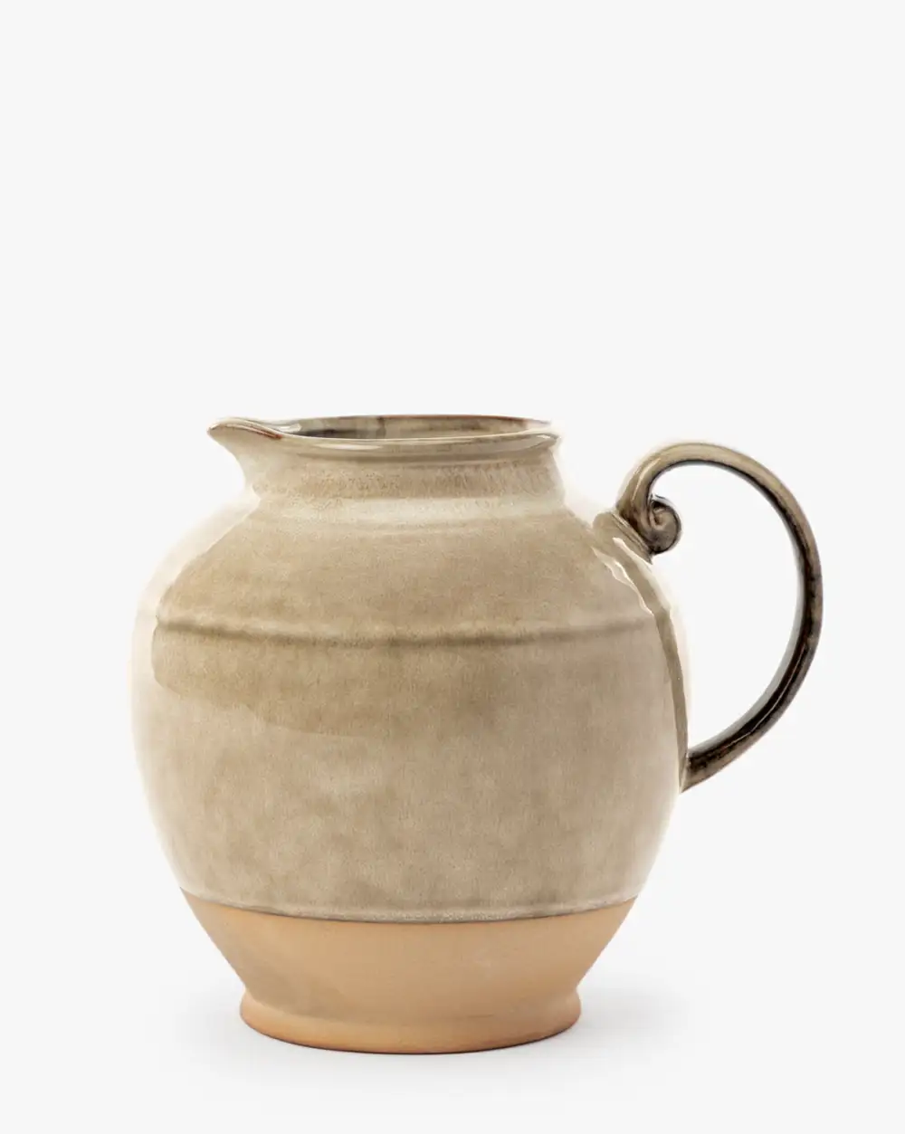 Handled Stoneware Pitcher