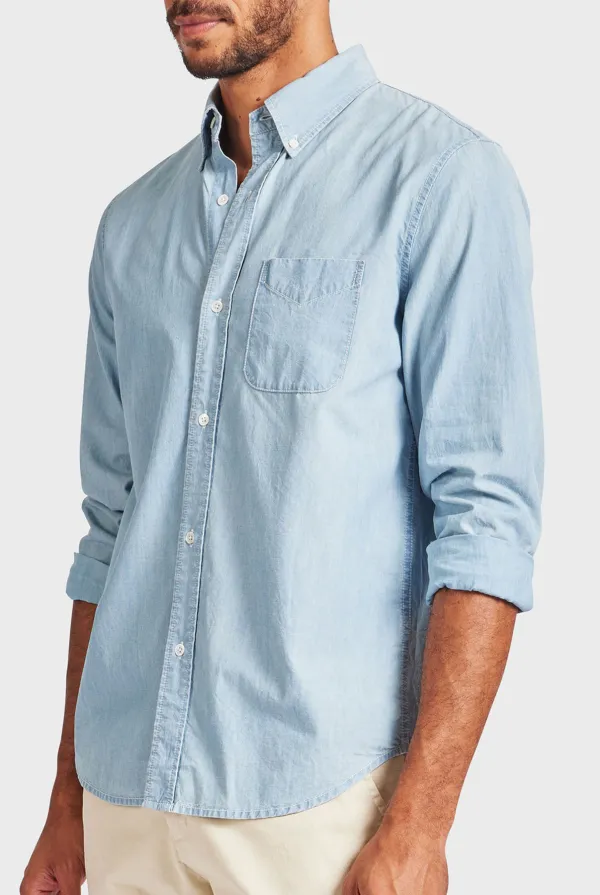 Cotton Utility Pocket Casual Button Up Shirt
