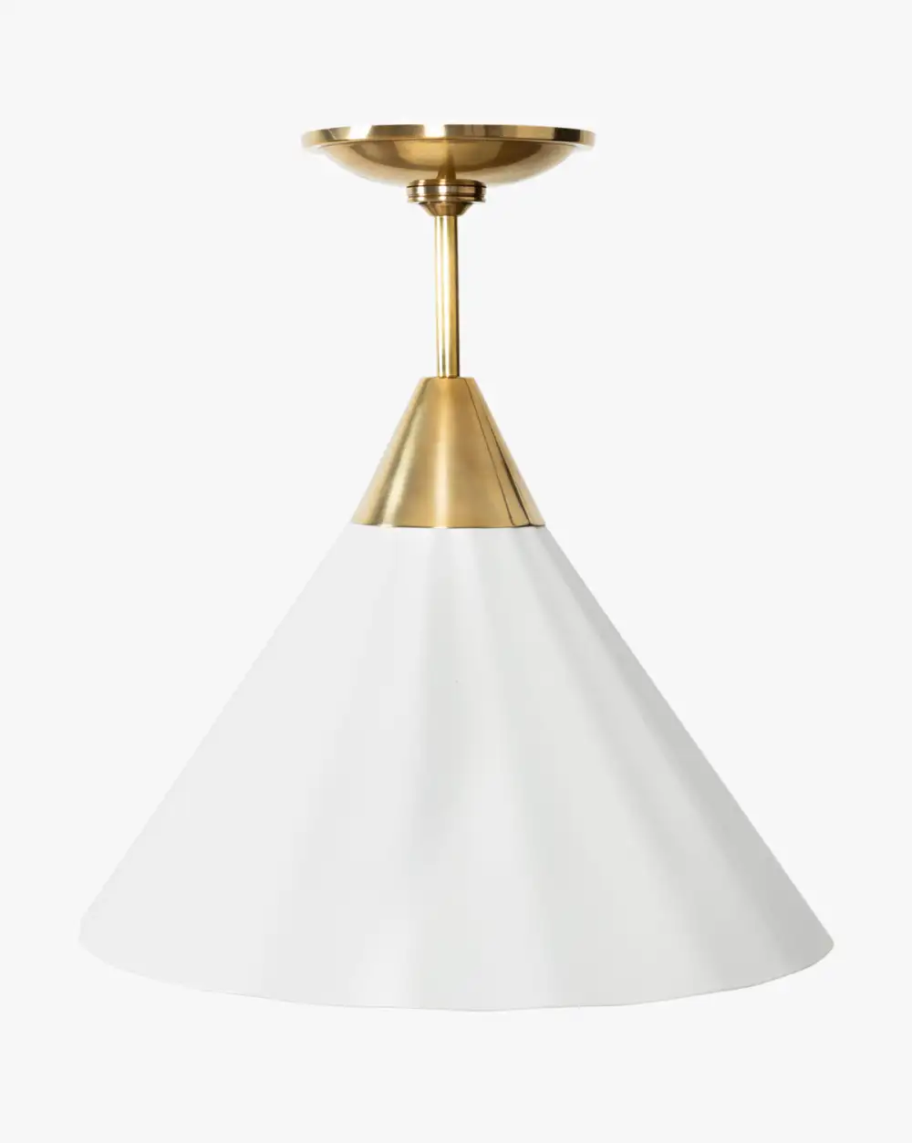 Vintage-Inspired Brass Flush Mount