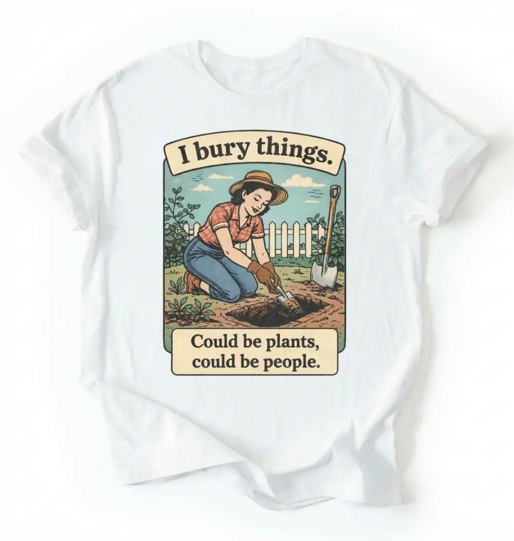 Plant Theme Light Graphic Cotton Tee