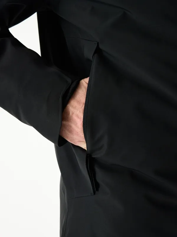Water-Resistant Parka Black