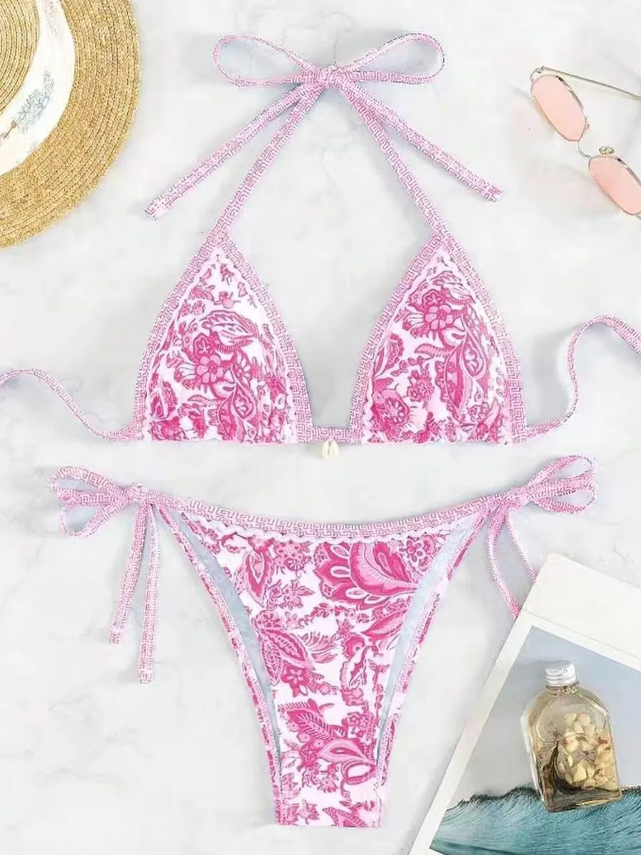 Isadora Floral Trim Bikini