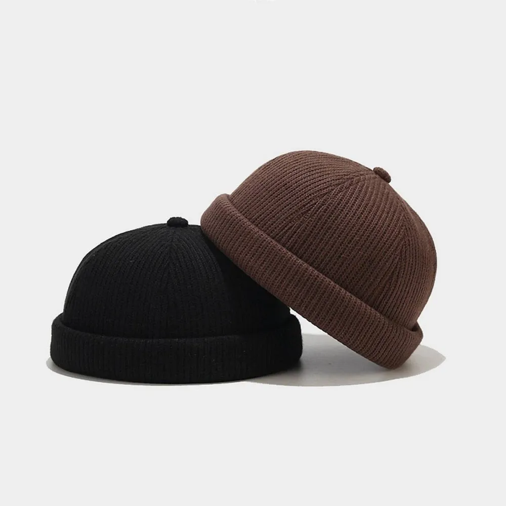 Knit Round Beret Hat