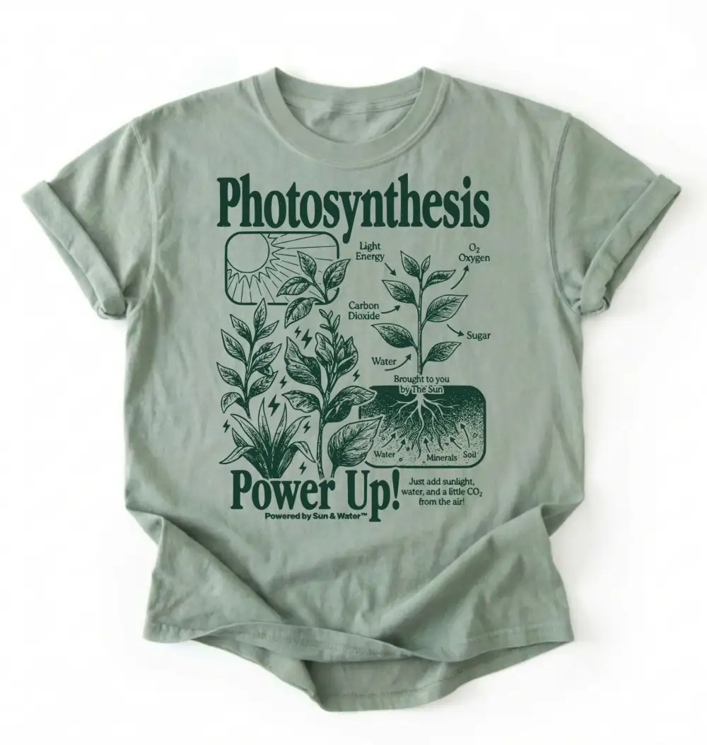 Photosynthesis Plant Graphic Cotton Tee