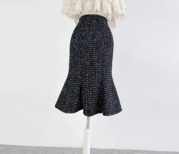 Relaxed Everyday Casual Wool Skirt