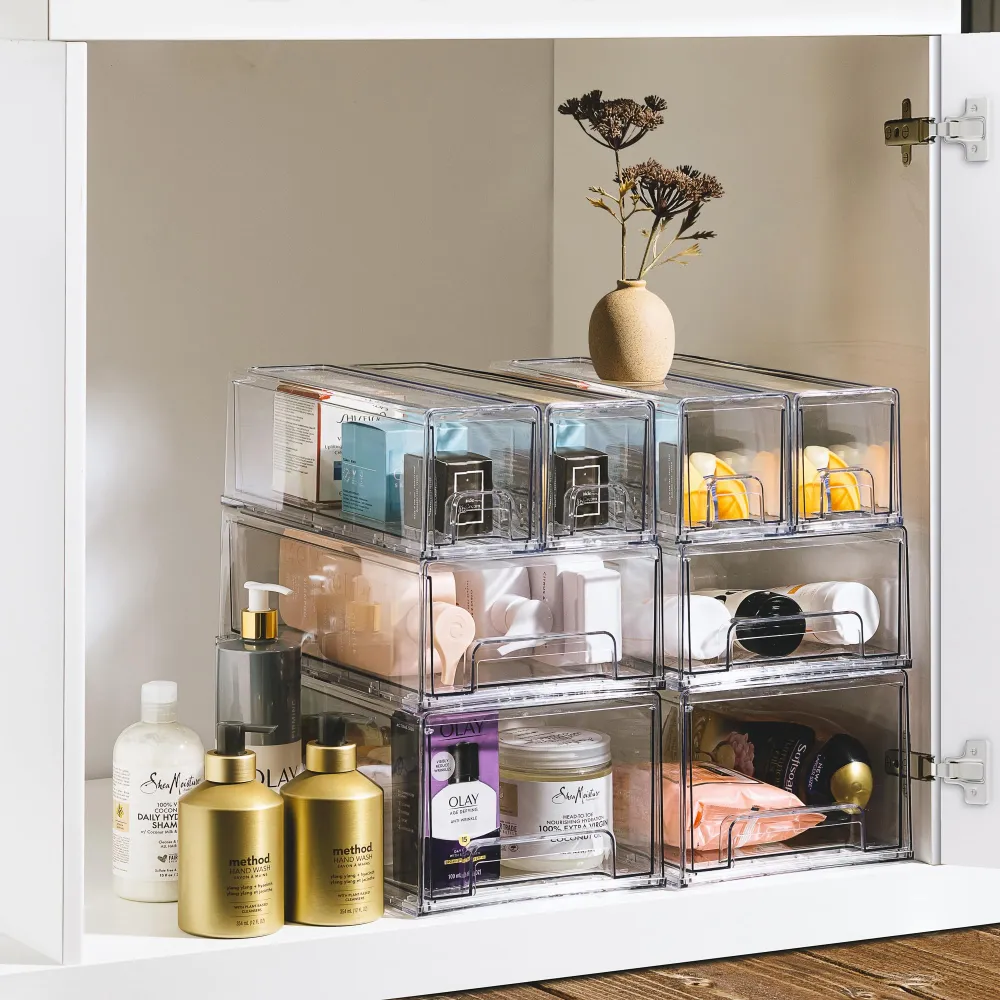 Stackable Pull Out Drawer Organizers