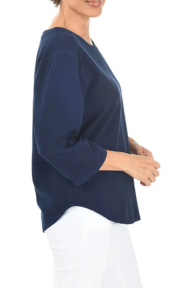 Cotton Fabric Crinkle Top