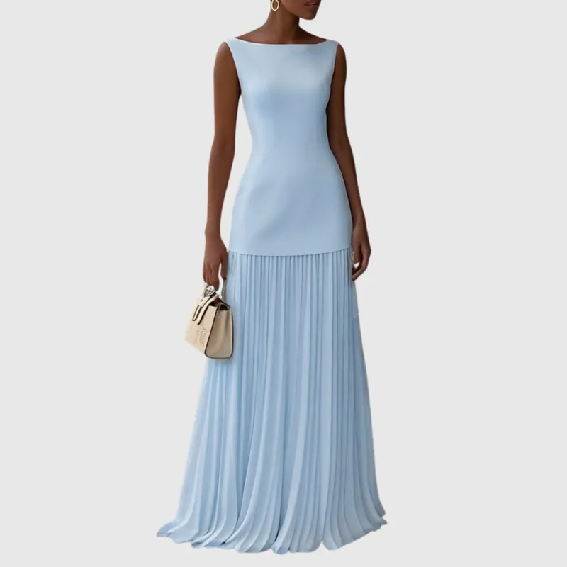 Pleated Maxi Dress